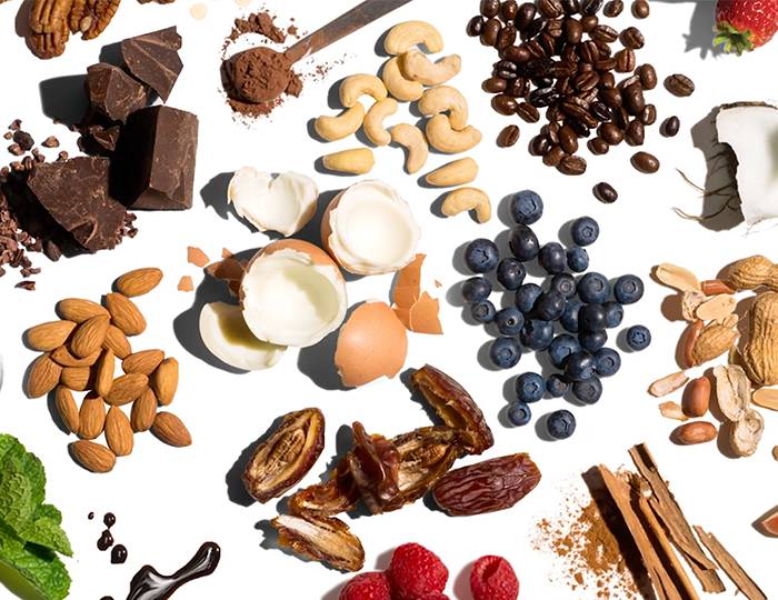 Simple ingredients used in protein snacks